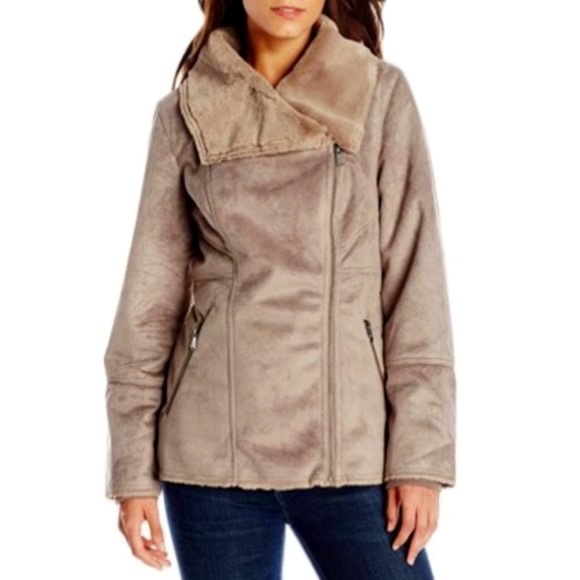 Prana Faux Suede Shearling Lilith Jacket Size M - Picture 1 of 6